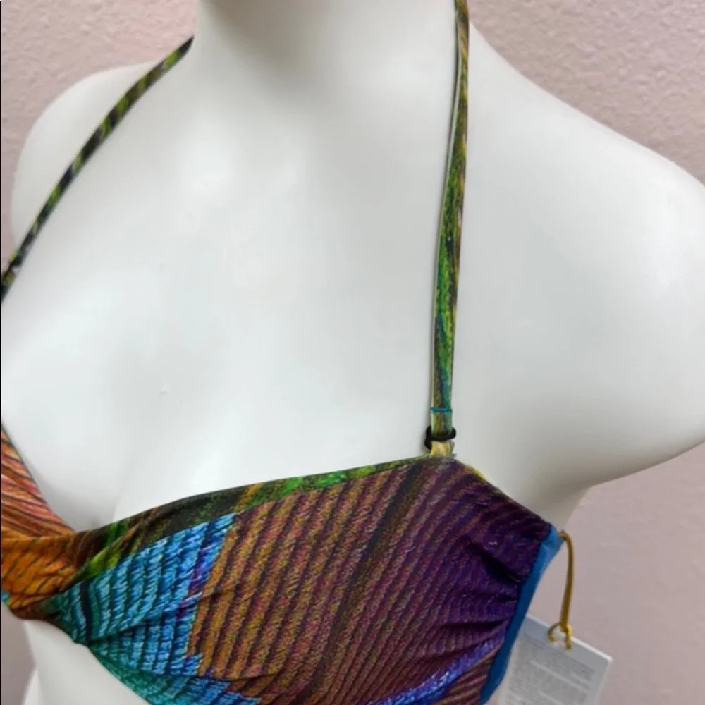 Colorful Patterned Halter Bikini Set - Picture 6 of 7